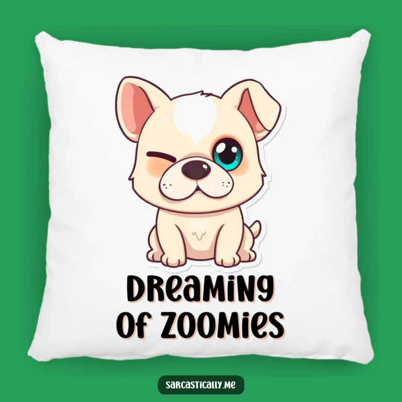 Funny Dog Pillow - Squinting Smirk Cushion, Soft & Playful Funny Gift for Home