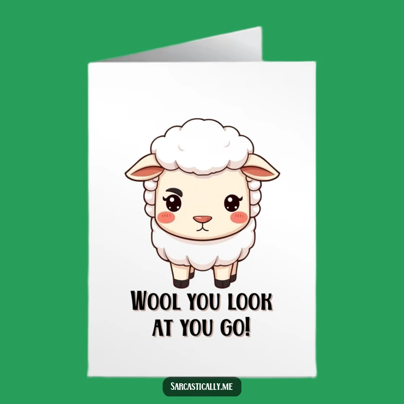 Free Printable Congrats Card: Judgmental Sheep Downloadable for Hilarious Achievement Recognition