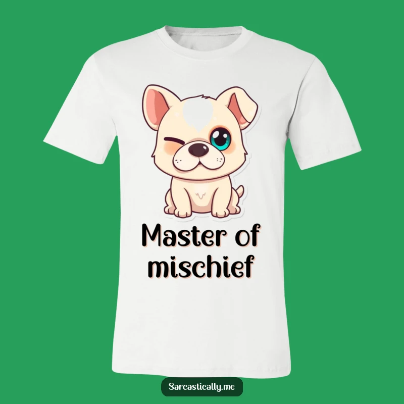Funny Dog T-Shirt - Squinting Smirk Tee, Hilarious Gift for Pet Owners & Comedians